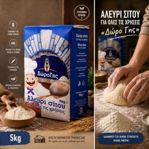 Αλεύρι σίτου για όλες τις χρήσεις «Δώρο Γης» 5kg